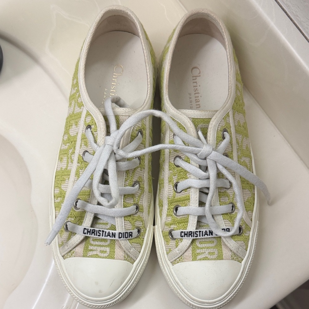 Lime green walk’N’dior Sneakers